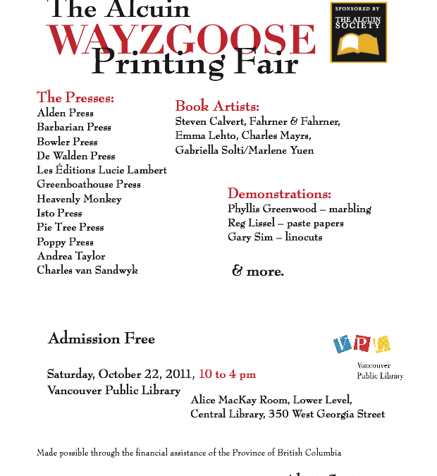 Wayzgoose 2011